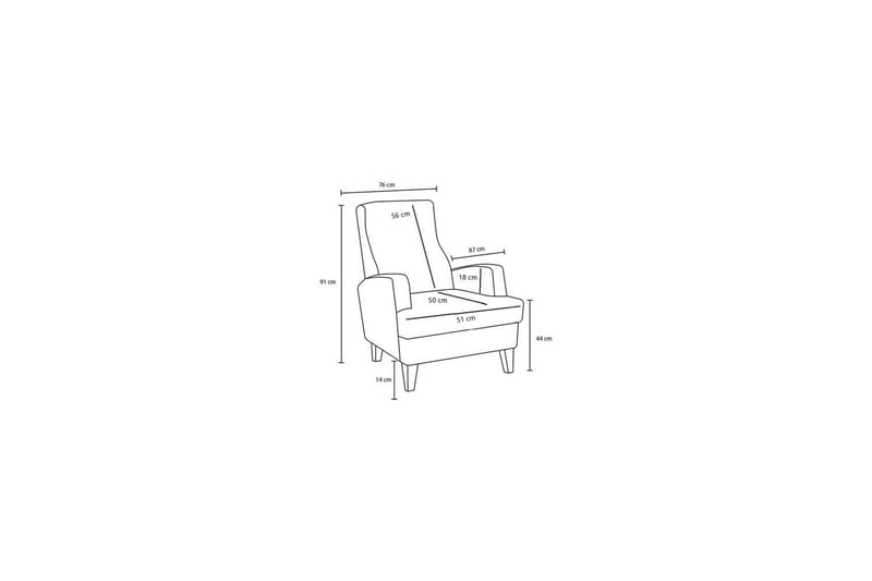 1-sits soffa Iroulport Brun - Brun - Möbler - Fåtölj & stolar - Fåtölj