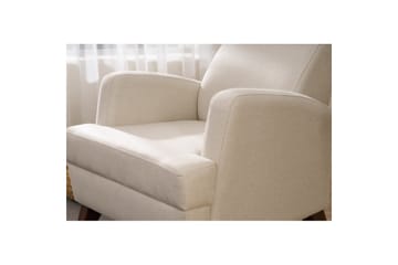 1-sits soffa Iroulport Grädde - Grädde - Möbler - Fåtölj & stolar - Fåtölj