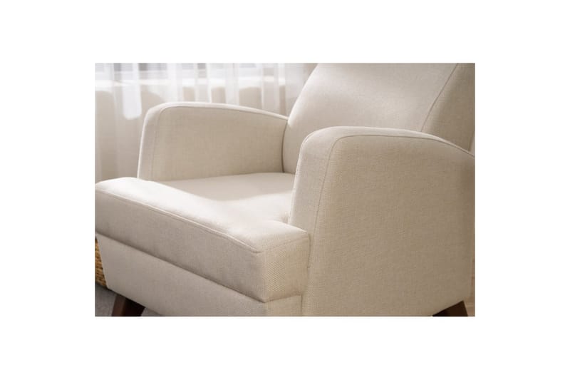 1-sits soffa Iroulport Grädde - Grädde - Möbler - Fåtölj & stolar - Fåtölj