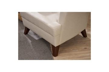 1-sits soffa Iroulport Grädde - Grädde - Möbler - Fåtölj & stolar - Fåtölj