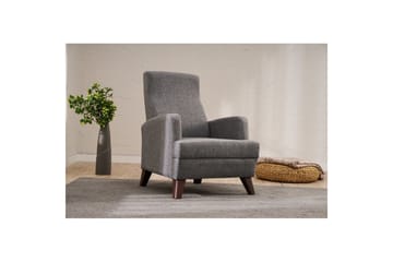 1-sits soffa Iroulport Grå - Grå - Möbler - Fåtölj & stolar - Fåtölj