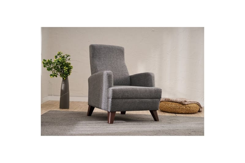 1-sits soffa Iroulport Grå - Grå - Möbler - Fåtölj & stolar - Fåtölj