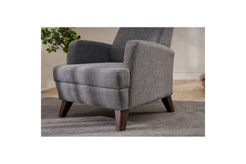 1-sits soffa Iroulport Grå - Grå - Möbler - Fåtölj & stolar - Fåtölj