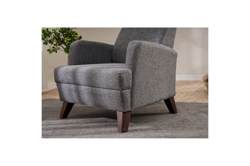 1-sits soffa Iroulport Grå - Grå - Möbler - Fåtölj & stolar - Fåtölj