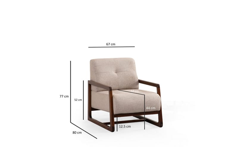 Adelphe Fåtölj - Beige - Möbler - Fåtölj & stolar - Fåtölj