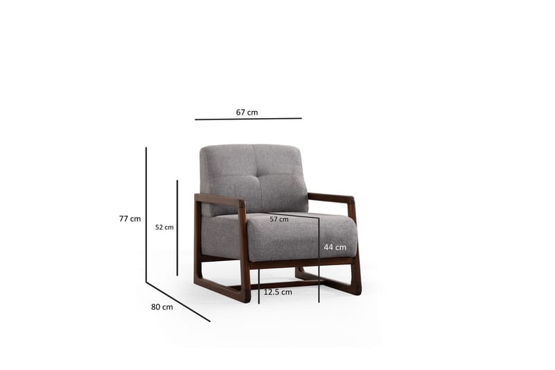 Adelphe Fåtölj - Ljusgrå - Möbler - Fåtölj & stolar - Fåtölj