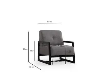 Adelphe Fåtölj - Ljusgrå - Möbler - Fåtölj & stolar - Fåtölj