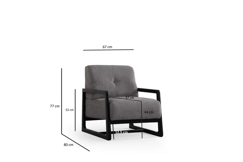 Adelphe Fåtölj - Ljusgrå - Möbler - Fåtölj & stolar - Fåtölj