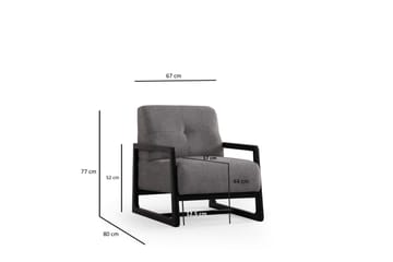 Adelphe Fåtölj - Ljusgrå - Möbler - Fåtölj & stolar - Fåtölj