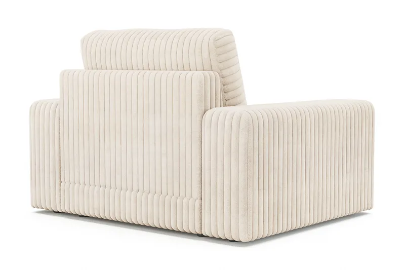 Adelsö by Gynning Djup Fåtölj i bred Manchester - Beige - Möbler - Fåtölj & stolar - Fåtölj