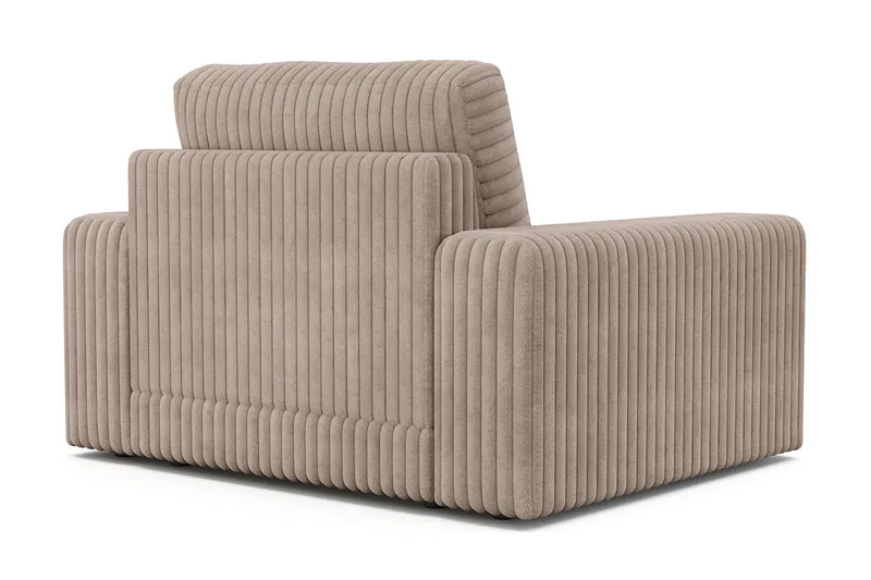 Adelsö by Gynning Djup Fåtölj i bred Manchester - Greige - Möbler - Fåtölj & stolar - Fåtölj