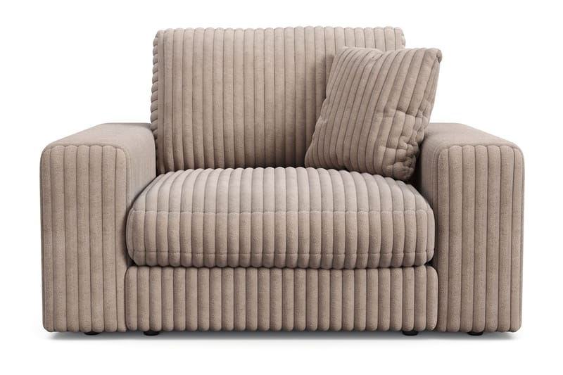 Adelsö by Gynning Djup Fåtölj i bred Manchester, Greige