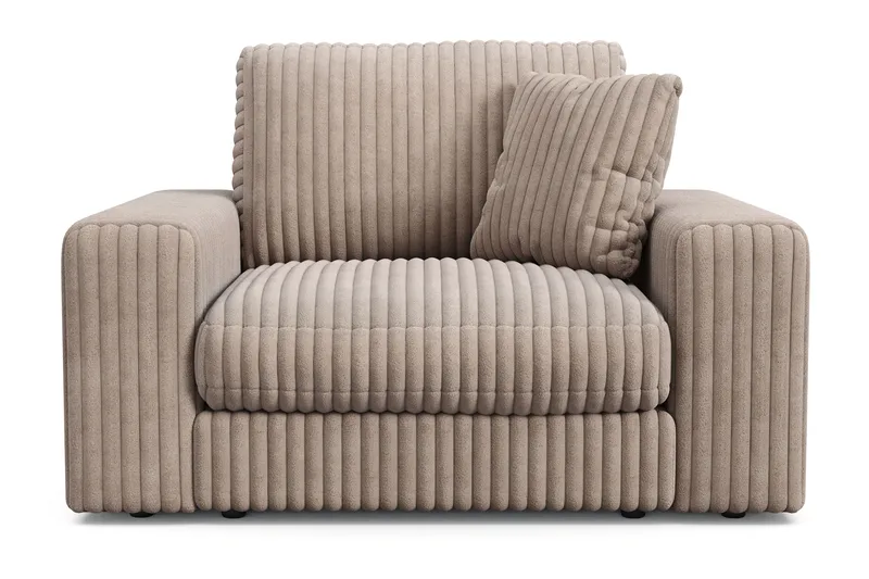 Adelsö by Gynning Djup Fåtölj i bred Manchester, Greige