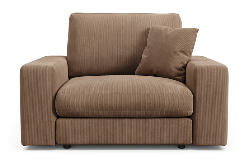 Adelsö by Gynning Djup Fåtölj i Manchester - Brun - Möbler - Fåtölj & stolar - Fåtölj