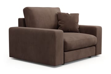 Adelsö by Gynning Djup Fåtölj i Manchester - Brun - Möbler - Fåtölj & stolar - Fåtölj