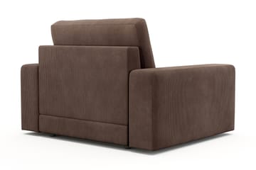 Adelsö by Gynning Djup Fåtölj i Manchester - Brun - Möbler - Fåtölj & stolar - Fåtölj