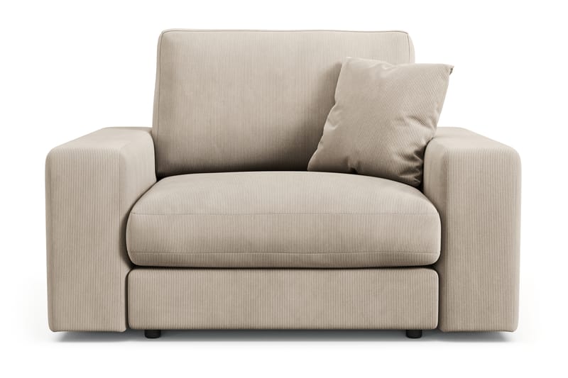 Adelsö by Gynning Djup Fåtölj i Manchester - Greige - Möbler - Fåtölj & stolar - Fåtölj