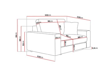Adelsö by Gynning Djup Fåtölj i Tyg - Brun - Möbler - Fåtölj & stolar - Fåtölj