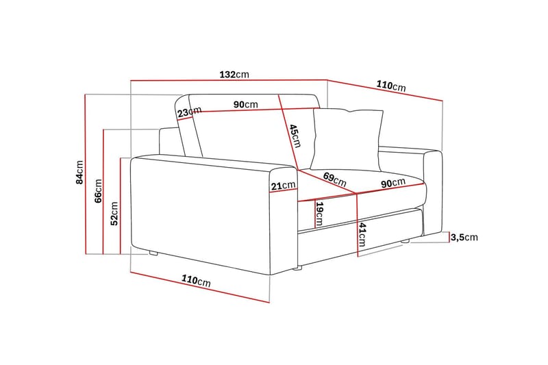 Adelsö by Gynning Djup Fåtölj i Tyg - Brun - Möbler - Fåtölj & stolar - Fåtölj