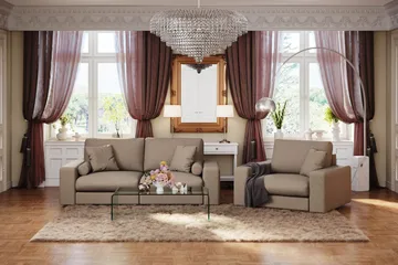 Adelsö by Gynning Djup Fåtölj i Tyg - Brun - Möbler - Fåtölj & stolar - Fåtölj