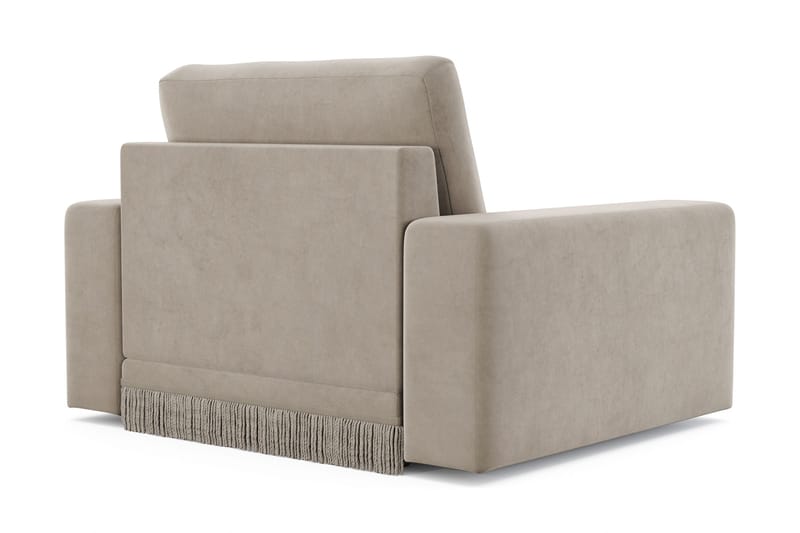 Adelsö by Gynning Djup Sammetsfåtölj - Beige - Möbler - Fåtölj & stolar - Fåtölj