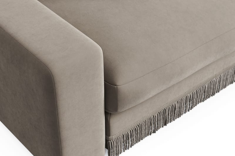 Adelsö by Gynning Djup Sammetsfåtölj - Beige - Möbler - Fåtölj & stolar - Fåtölj