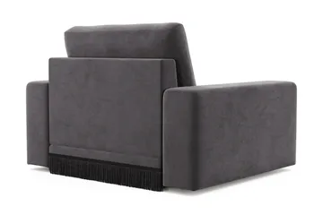 Adelsö by Gynning Djup Sammetsfåtölj - Mörkgrå - Möbler - Fåtölj & stolar - Fåtölj