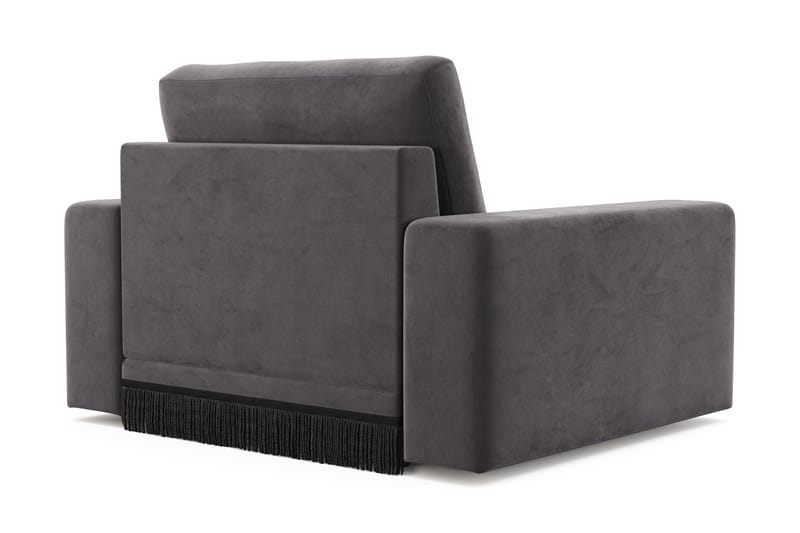 Adelsö by Gynning Djup Sammetsfåtölj - Mörkgrå - Möbler - Fåtölj & stolar - Fåtölj