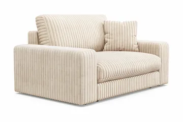 Adelsö by Gynning Stor Djup Fåtölj i bred Manchester - Beige - Möbler - Fåtölj & stolar - Fåtölj