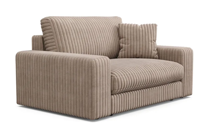 Adelsö by Gynning Stor Djup Fåtölj i bred Manchester - Greige - Möbler - Fåtölj & stolar - Fåtölj