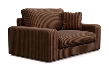 Adelsö by Gynning Stor Djup Fåtölj i bred Manchester - Mörkbrun - Möbler - Fåtölj & stolar - Fåtölj