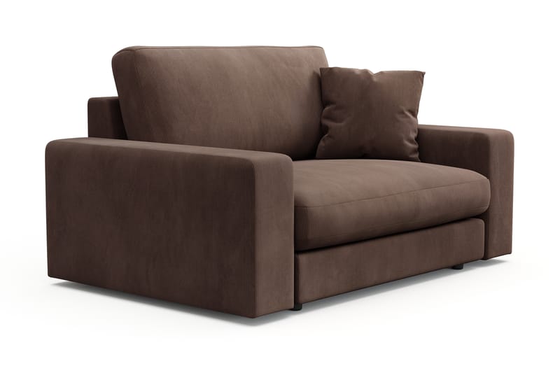 Adelsö by Gynning Stor Djup Fåtölj i Manchester - Brun - Möbler - Fåtölj & stolar - Fåtölj