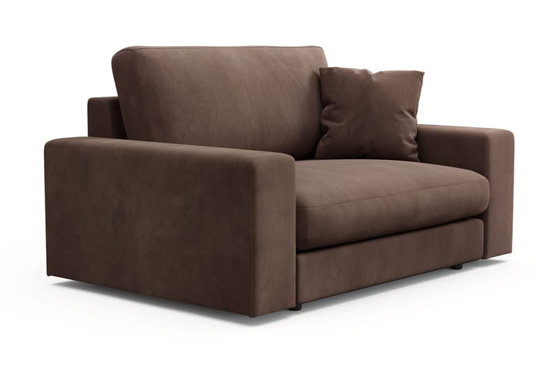 Adelsö by Gynning Stor Djup Fåtölj i Manchester - Brun - Möbler - Fåtölj & stolar - Fåtölj