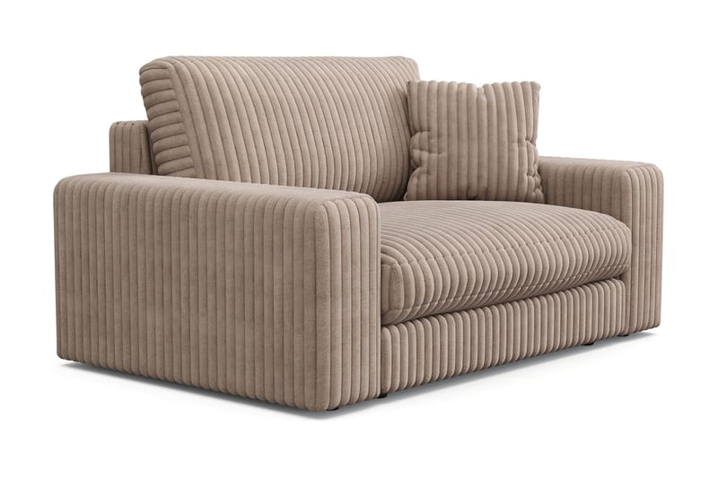 Adelsö by Gynning Stor Djup Fåtölj i Manchester - Greige - Möbler - Fåtölj & stolar - Fåtölj