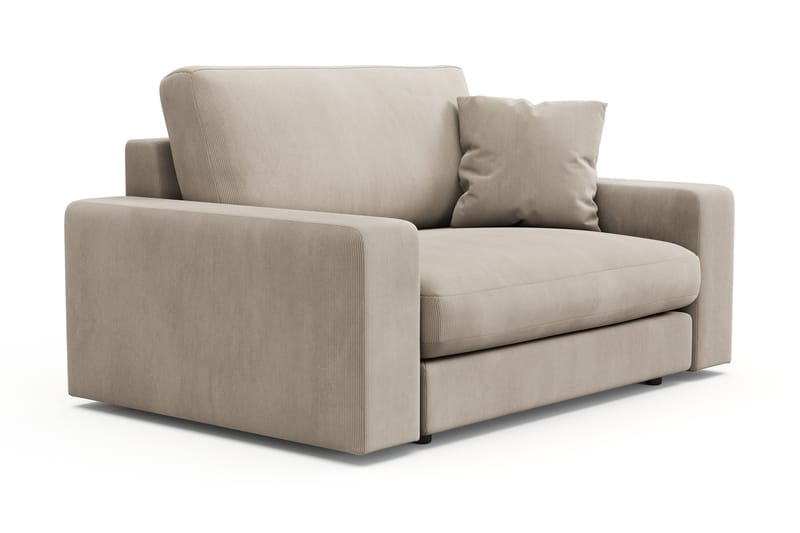 Adelsö by Gynning Stor Djup Fåtölj i Manchester - Greige - Möbler - Fåtölj & stolar - Fåtölj