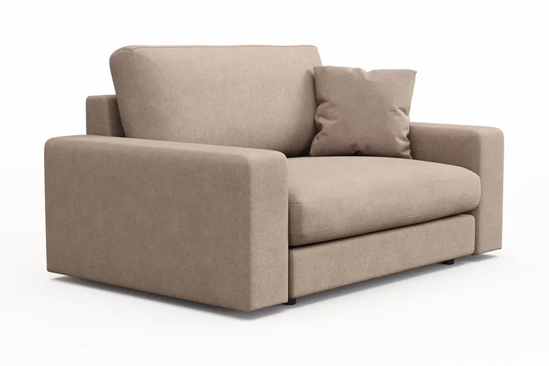 Adelsö by Gynning Stor Djup Fåtölj i Tyg - Beige - Möbler - F åtölj & stolar - Fåtölj