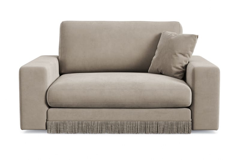 Adelsö by Gynning Stor Djup Sammetsfåtölj, Beige