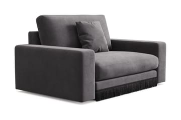 Adelsö by Gynning Stor Djup Sammetsfåtölj - Mörkgrå - Möbler - Fåtölj & stolar - Fåtölj