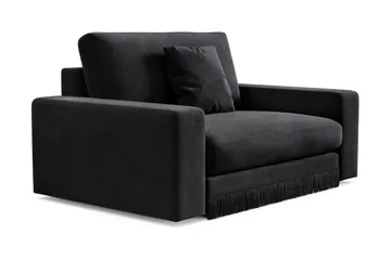 Adelsö by Gynning Stor Djup Sammetsfåtölj - Svart - Möbler - Fåtölj & stolar - Fåtölj