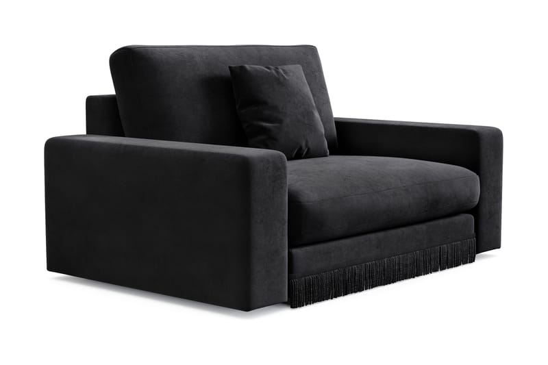 Adelsö by Gynning Stor Djup Sammetsfåtölj - Svart - Möbler - Fåtölj & stolar - Fåtölj