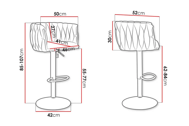 Aikka Barstol 107 cm - Beige - Möbler - Fåtölj & stolar - Barstol & barpall