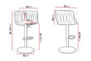Aikka Barstol 107 cm - Grå - Möbler - Fåtölj & stolar - Barstol & barpall