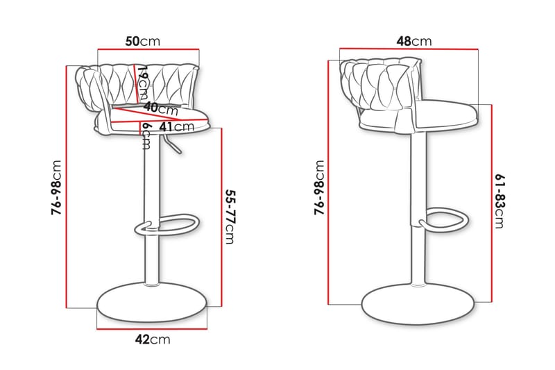 Aikka Barstol 98 cm - Svart - Möbler - Fåtölj & stolar - Barstol & barpall