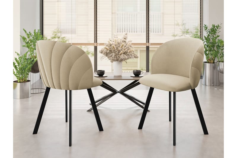 Akitomo Matstol - Beige - Möbler - Fåtölj & stolar - Matstol & köksstol
