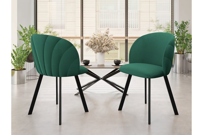 Akitomo Matstol - Grön - Möbler - Fåtölj & stolar - Matstol & köksstol