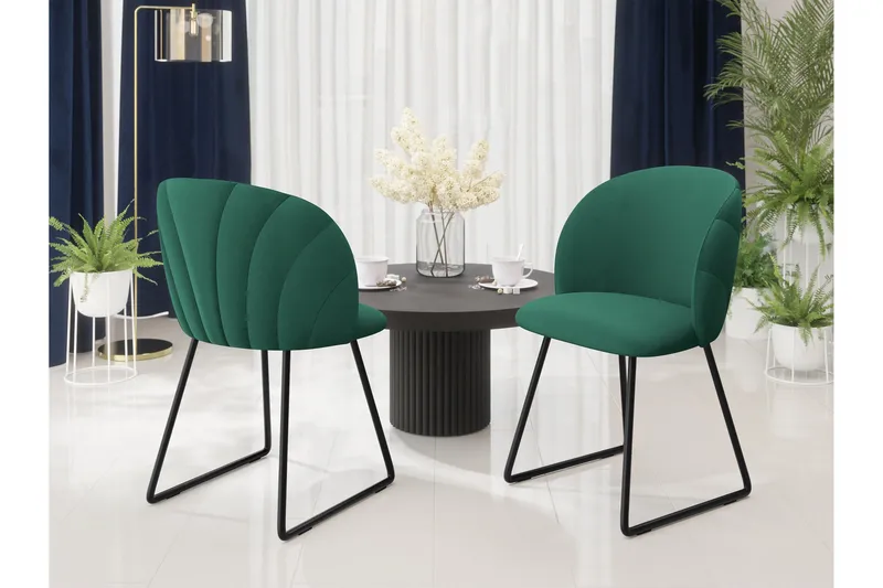 Akitomo Matstol - Grön - Möbler - Fåtölj & stolar - Matstol & köksstol