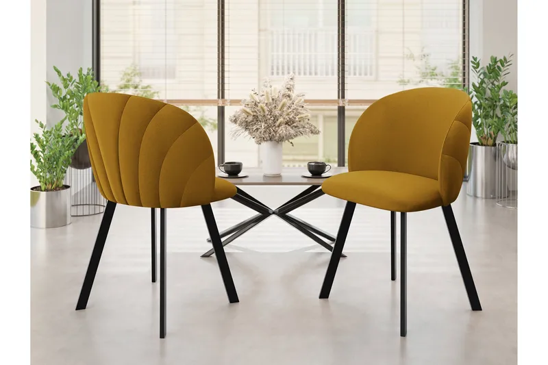 Akitomo Matstol - Gul - Möbler - Fåtölj & stolar - Matstol & köksstol