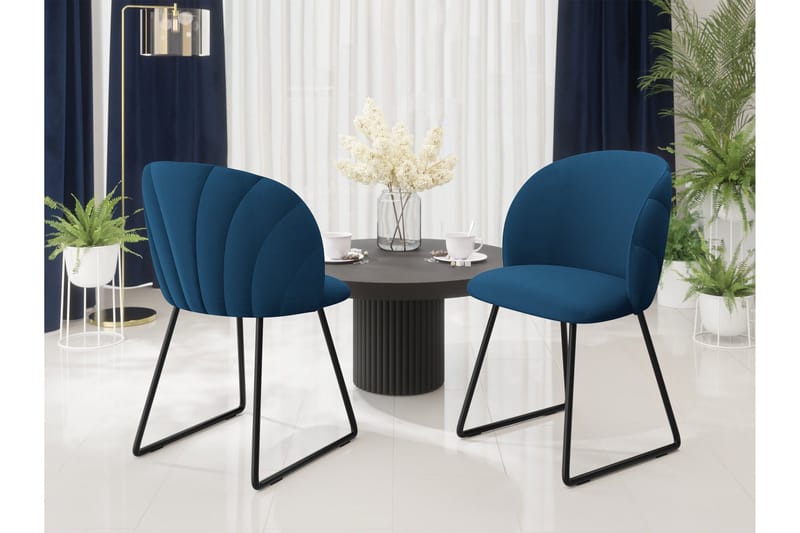 Akitomo Matstol - Marinblå - Möbler - Fåtölj & stolar - Matstol & köksstol