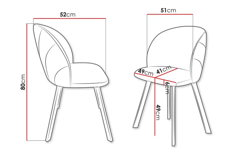 Akitomo Matstol - Rosa - Möbler - Fåtölj & stolar - Matstol & köksstol