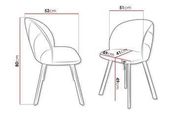 Akitomo Matstol - Vit - Möbler - Fåtölj & stolar - Matstol & köksstol